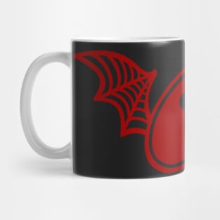Planchette with Wings - Red on Black Mug
